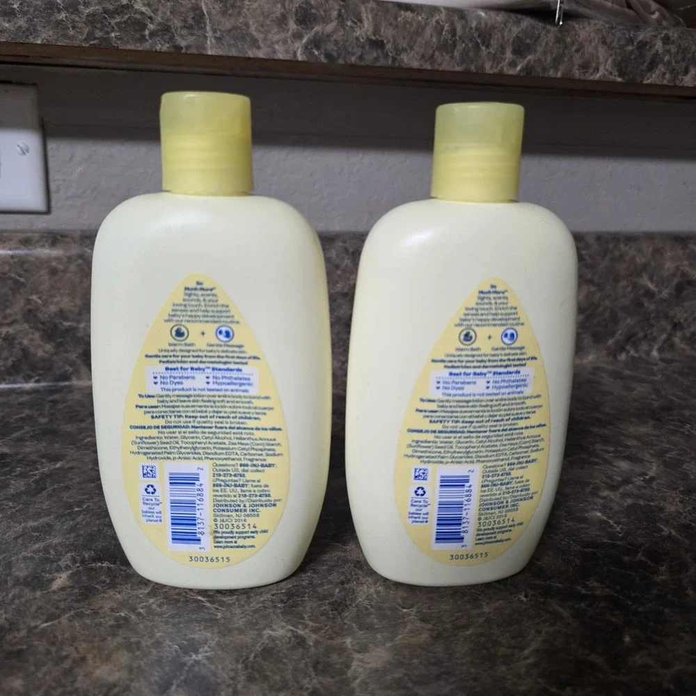 2 Johnsons Head-to-Toe Baby Lotion, 9 Fl. Oz Yellow bottle NEW